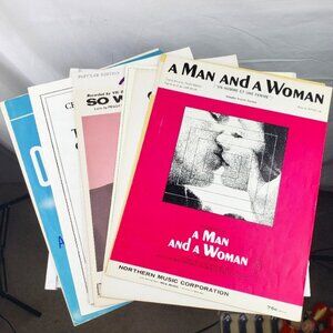 Lot of 10 Vintage Sheet Music